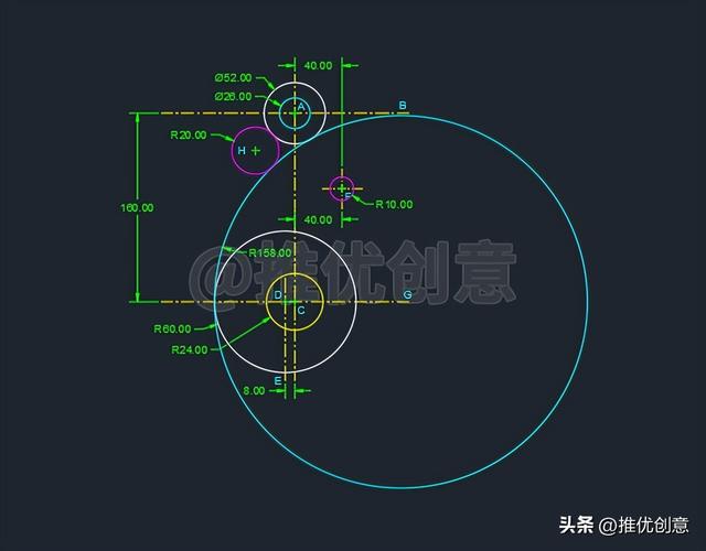 cad吊钩图怎么画详细步骤（手绘吊钩详细教程）(10)