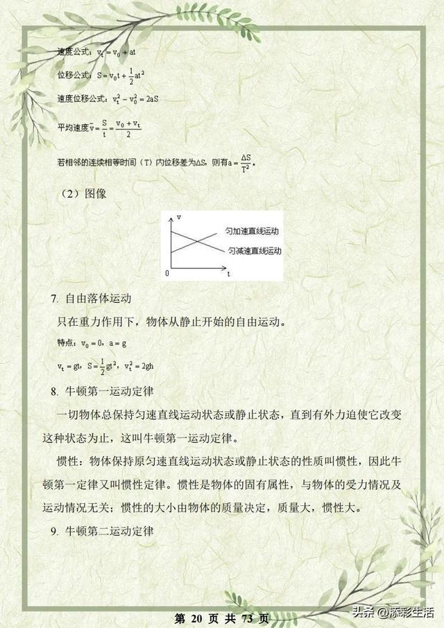 高中物理力学必考题及解析（高中物理力学综合复习资料详尽解析）(20)