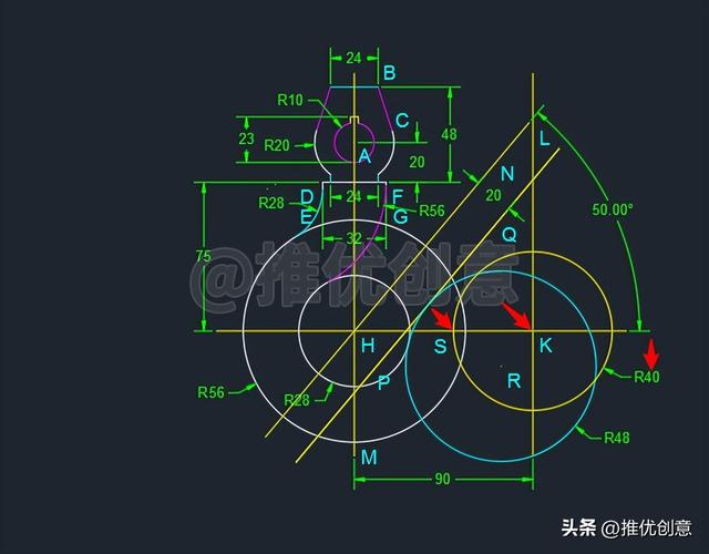 cad吊钩画法教程详细（吊钩详细绘制教程）(22)