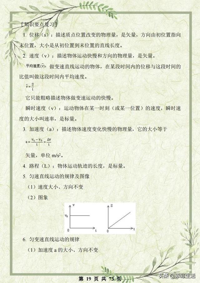 高中物理力学必考题及解析（高中物理力学综合复习资料详尽解析）(19)