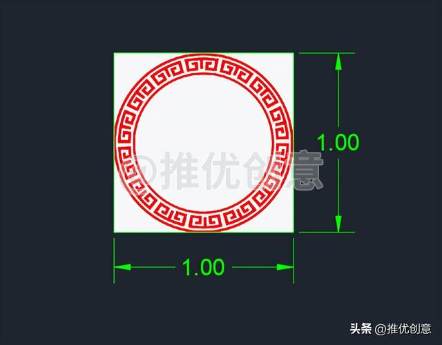 cad制图初学入门图形（如何绘制无尺寸标注的图形）(9)