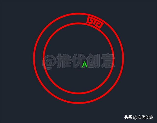 cad制图初学入门图形（如何绘制无尺寸标注的图形）(57)