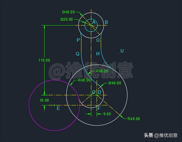 cad吊钩画法详细教学（又一个手绘吊钩详细教程）(23)